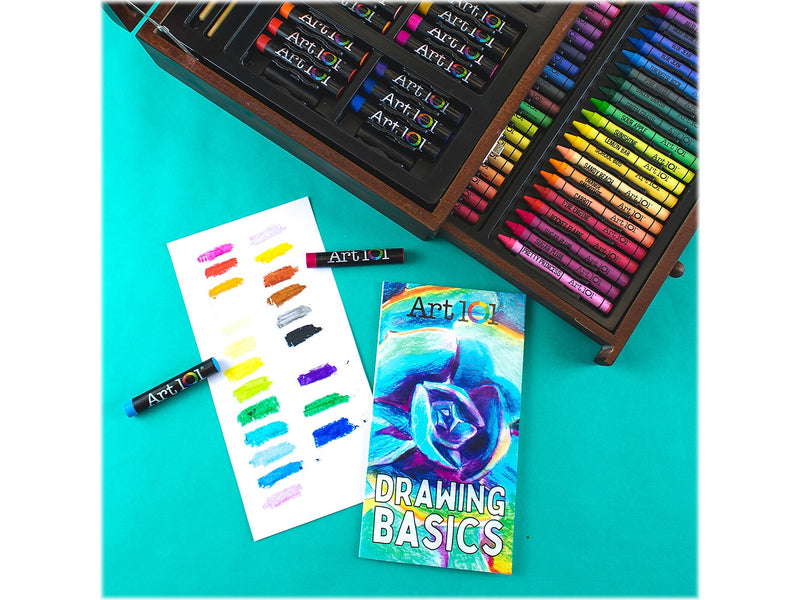 Art 101 Doodle and Draw Art Set, Assorted Colors, 136 Pieces (53136)
