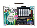 Art 101 Multimedia Illustration Art Set, Assorted Colors, 85 Pieces (53085)