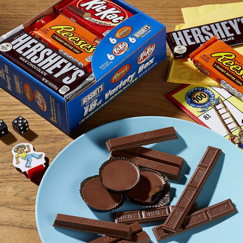 HERSHEY'S Chocolate Candy Bar Variety Pack, 18/pack (246-00349)