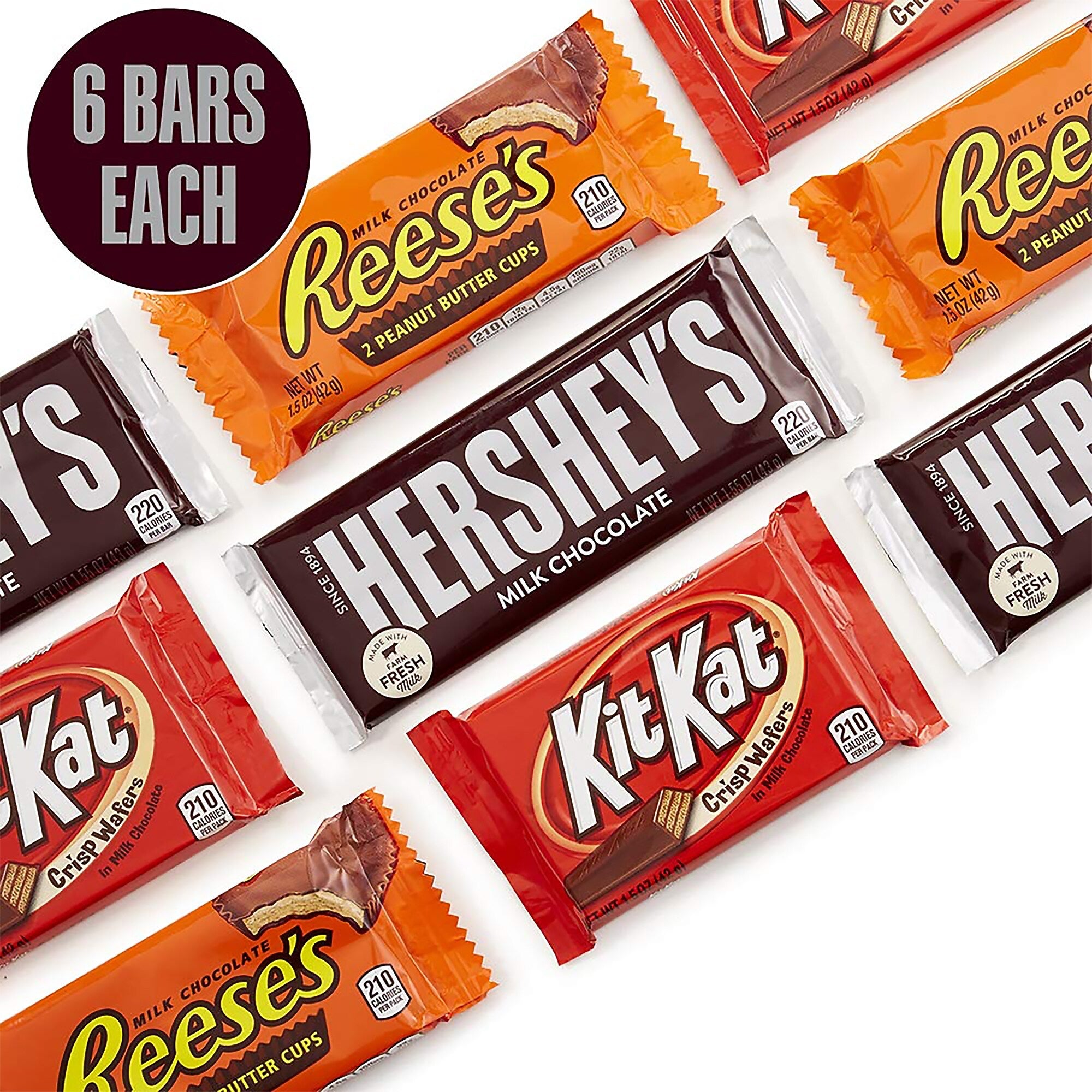 HERSHEY'S Chocolate Candy Bar Variety Pack, 18/pack (246-00349)