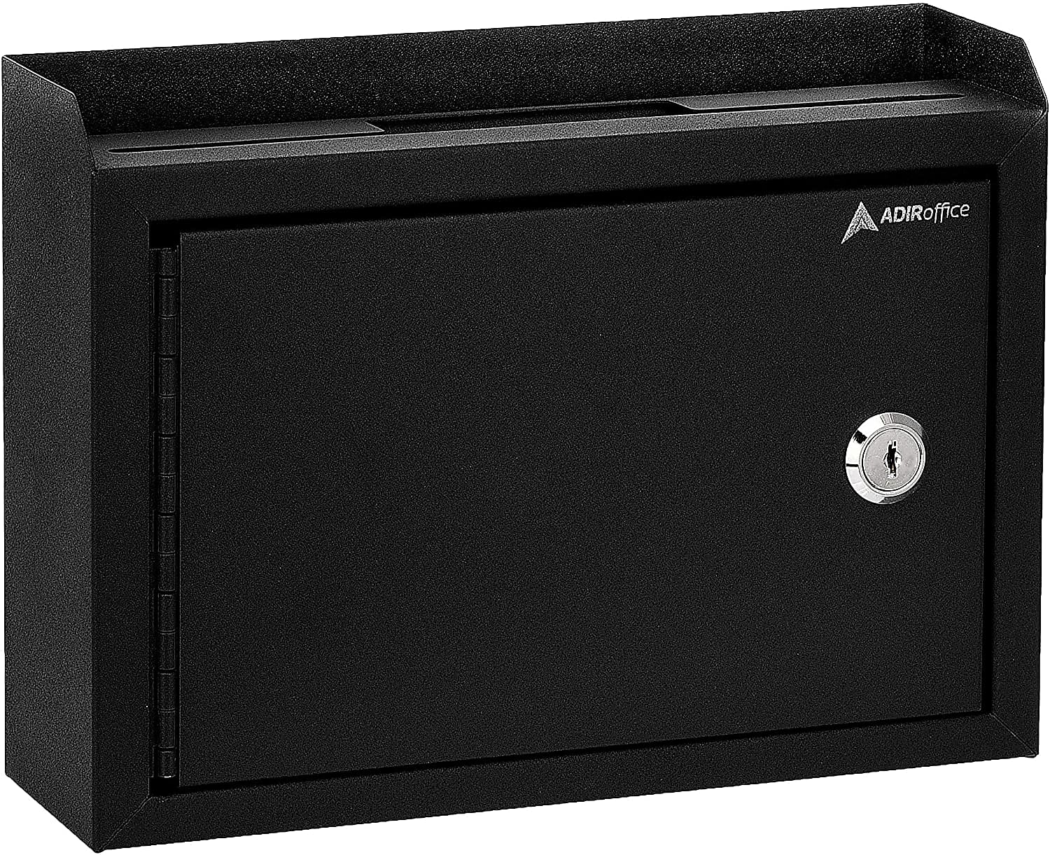 AdirOffice Indoor/Outdoor Wall Mounted Drop Box, Black (631-02-BLK)