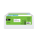 DYMO LabelWriter 2050764 Multi-Purpose Labels, 2-1/8" x 1", Black on White, 500 Labels/Roll, 6 Rolls/Box (2050764)