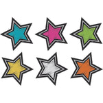 Teacher Created Resources Chalkboard Brights Stars Mini Accents, 36 Per Pack, 6 Packs (TCR3554-6)