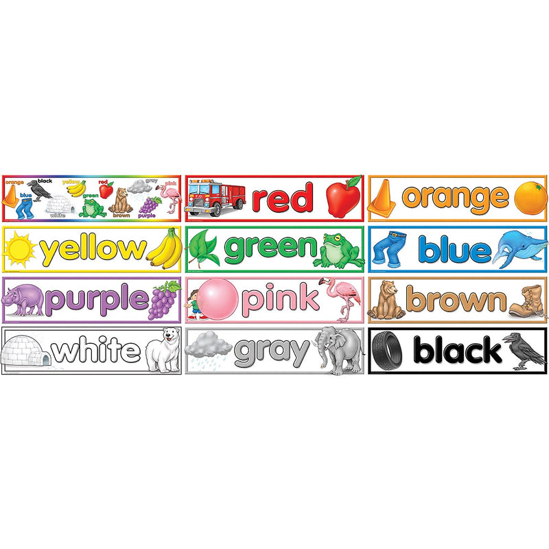 Teacher Created Resources Colors Headliners, 12 Per Pack, 3 Packs (TCR4482-3)