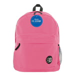 Bazic Classic Laptop Backpack, Large, Fuchsia (BAZ1056)
