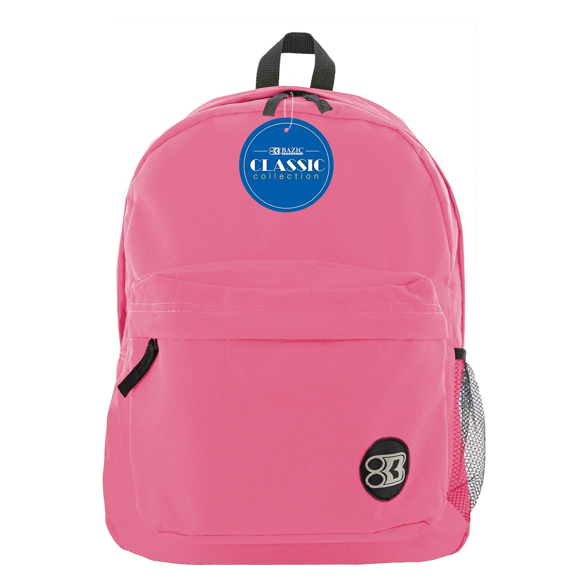 Bazic Classic Laptop Backpack, Large, Fuchsia (BAZ1056)