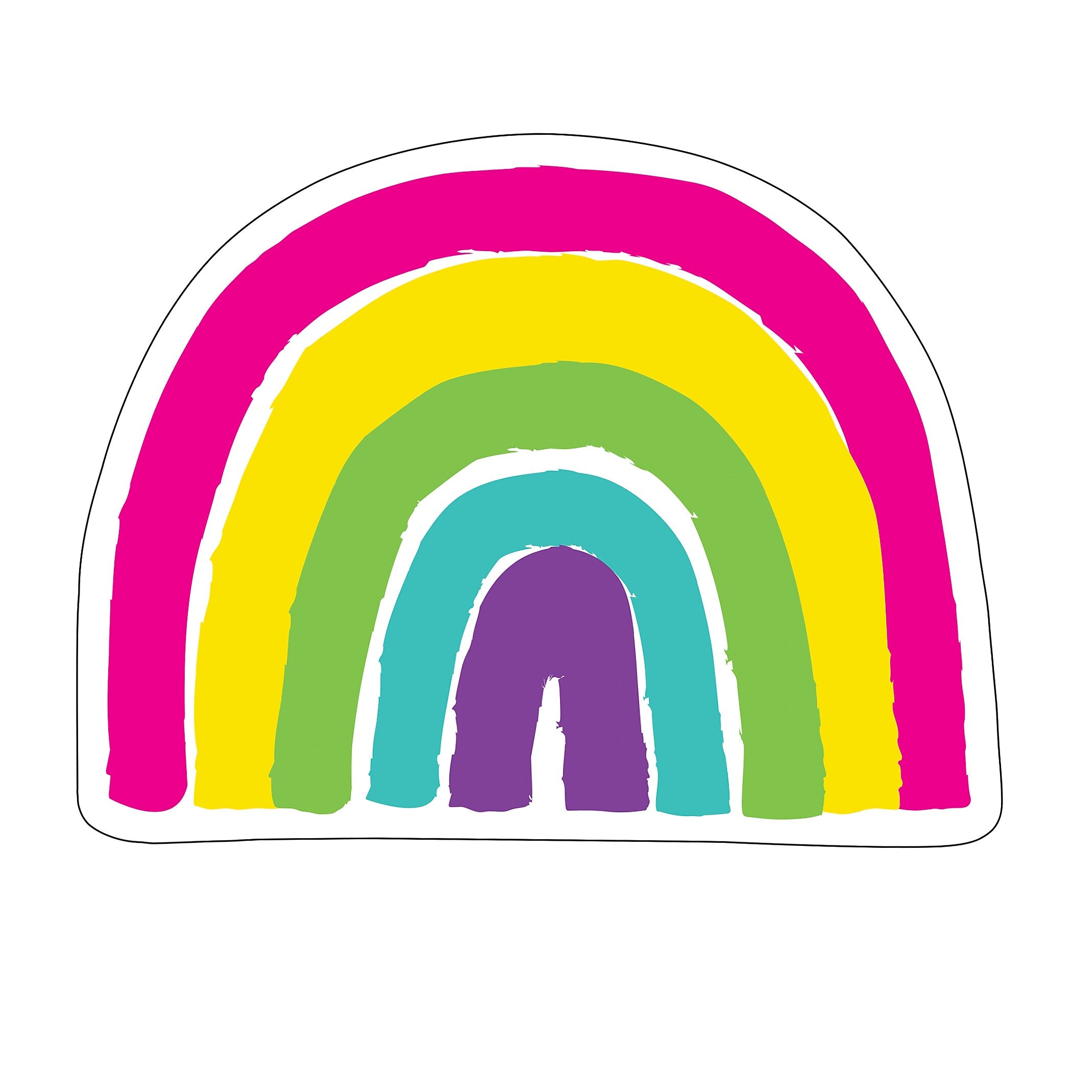 Carson Dellosa Education Kind Vibes Rainbow Cut-Outs, 36 Per Pack, 3 Packs (CD-120618-3)