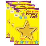 TREND I ♥ Metal™ Stars Classic Accents Variety Pack, 36 Per Pack, 3 Packs (T-10642-3)