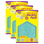 TREND I ♥ Metal™ Hexagons Classic Accents Variety Pack, 36 Per Pack, 3 Packs (T-10643-3)