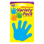 TREND Handprints Mini Accents Variety Pack, 36 Per Pack, 6 Packs (T-10831-6)