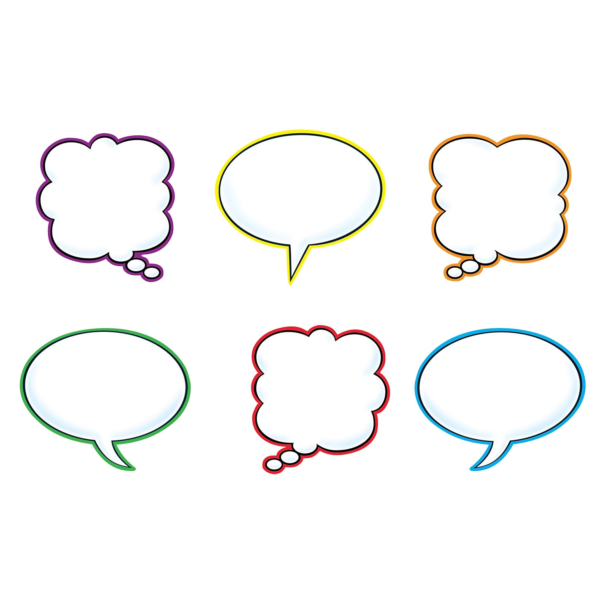 TREND Speech Balloons Classic Accents Variety Pack, 36 Per Pack, 3 Packs (T-10928-3)