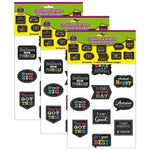 Teacher Created Resources Chalkboard Brights Positive Sayings Accents, 30 Per Pack, 3 Packs (TCR5576-3)