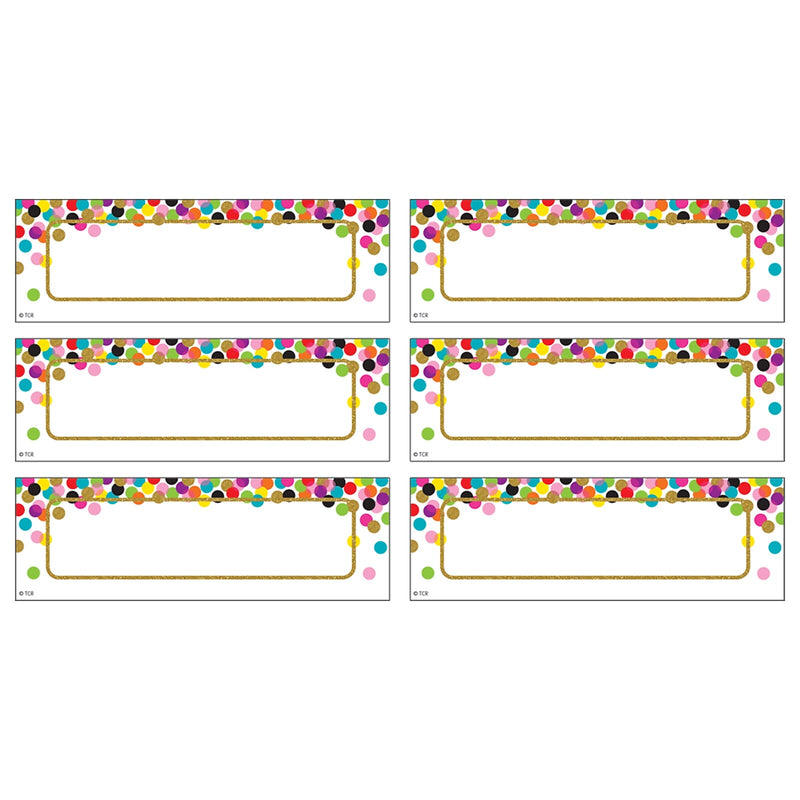 Teacher Created Resources Confetti Labels Magnetic Accents, 20 Per Pack, 3 Packs (TCR77013-3)