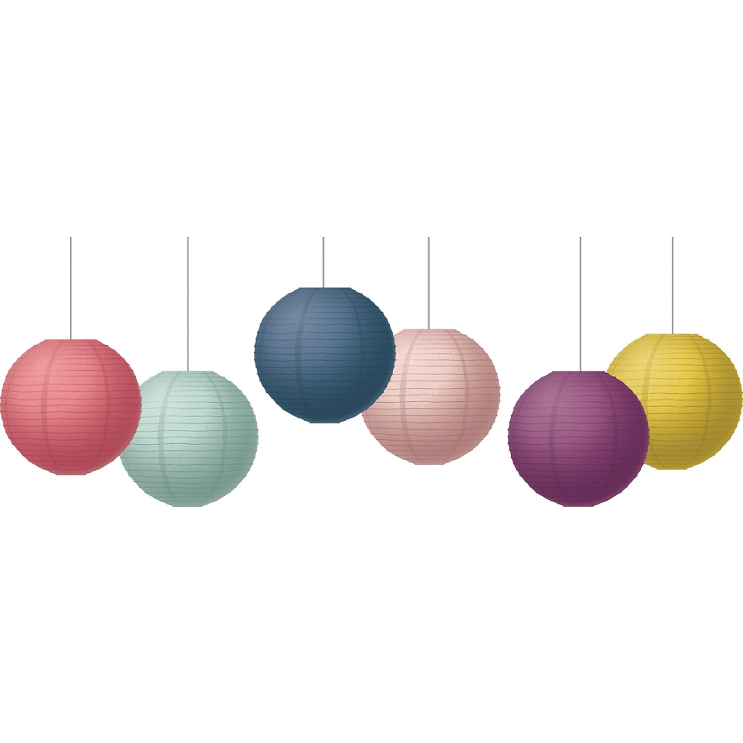 Teacher Created Resources Oh Happy Day 8" Paper Lanterns, 6 Per Pack, 3 Packs (TCR77514-3)