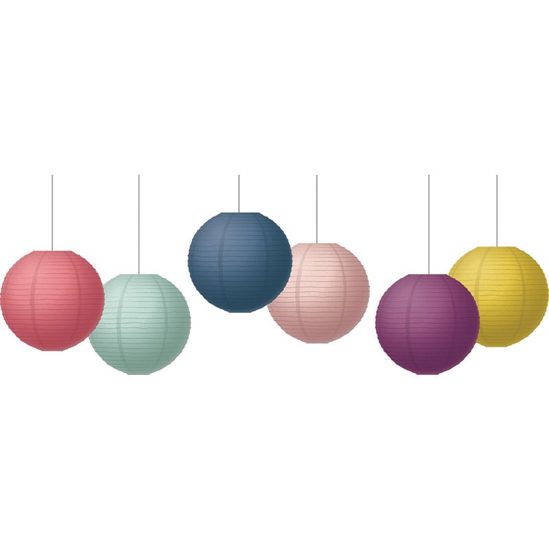 Teacher Created Resources Oh Happy Day 8" Paper Lanterns, 6 Per Pack, 3 Packs (TCR77514-3)