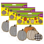 Teacher Created Resources Home Sweet Classroom Pumpkins Accents, Assorted Sizes, 57 Per Pack, 3 Packs (TCR8553-3)