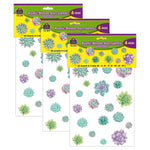Teacher Created Resources Rustic Bloom Succulents Accents, Assorted Sizes, 60 Per Pack, 3 Packs (TCR8590-3)
