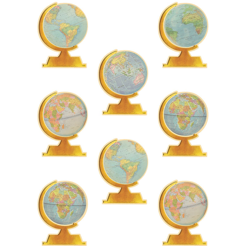Teacher Created Resources Travel The Map Globes Accents, 30 Per Pack, 3 Packs (TCR8641-3)