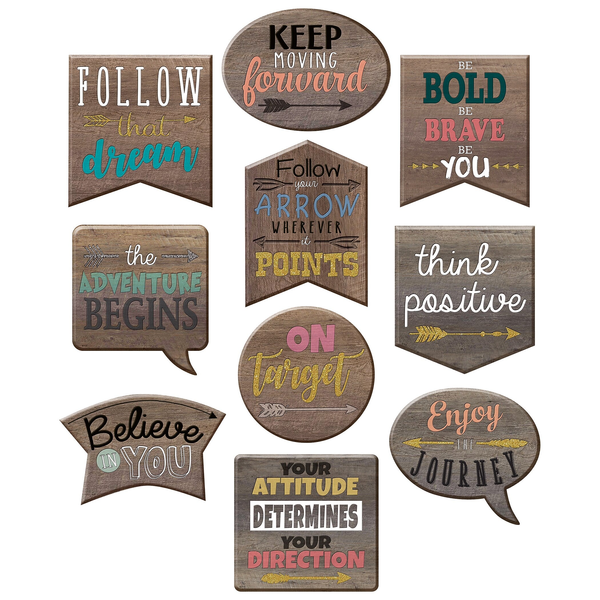Teacher Created Resources Home Sweet Classroom Positive Sayings Accents, 30 Per Pack, 3 Packs (TCR8859-3)