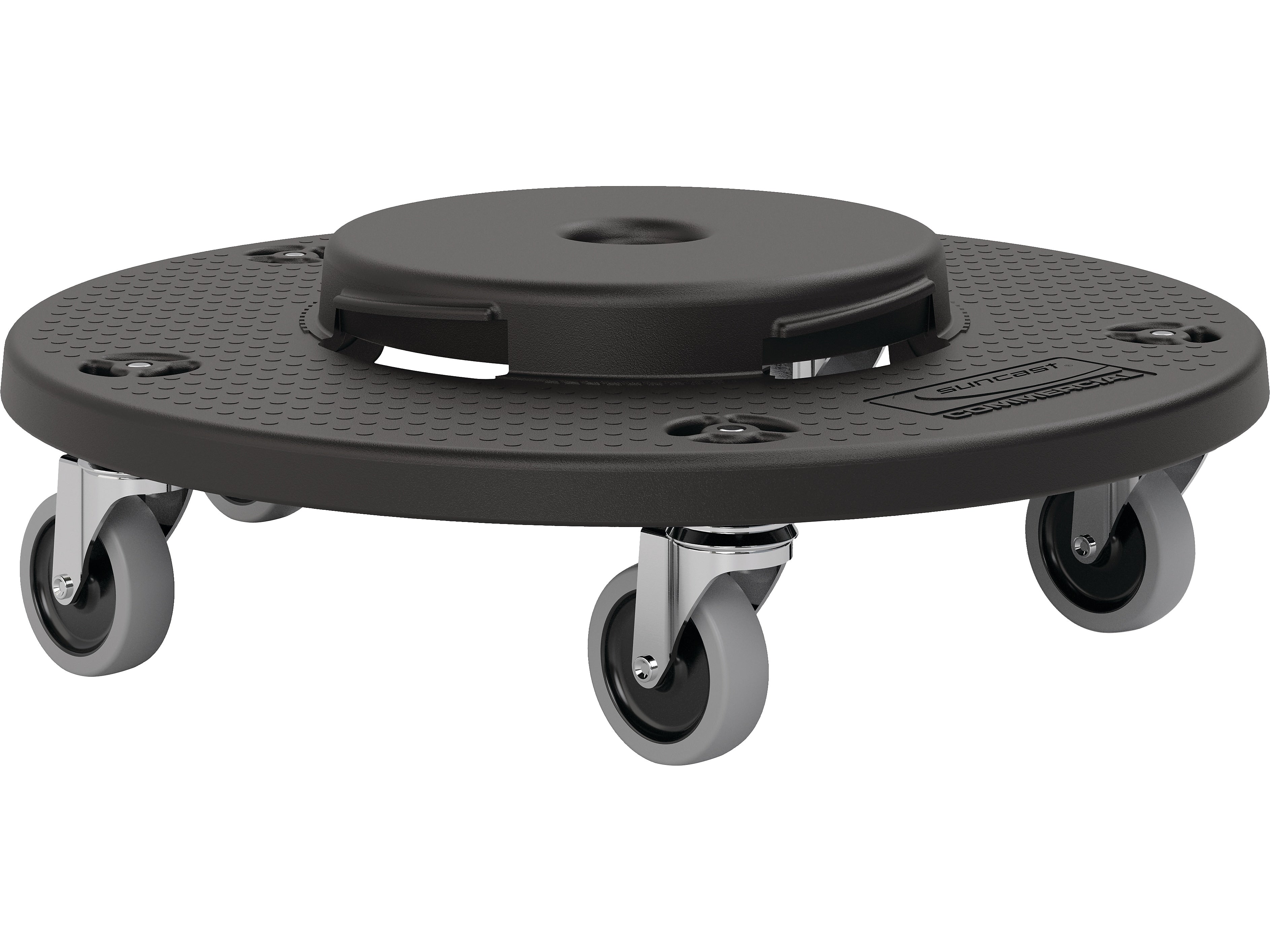 Suncast Round Trash Can Dolly, Black (TCUDOLLY2)