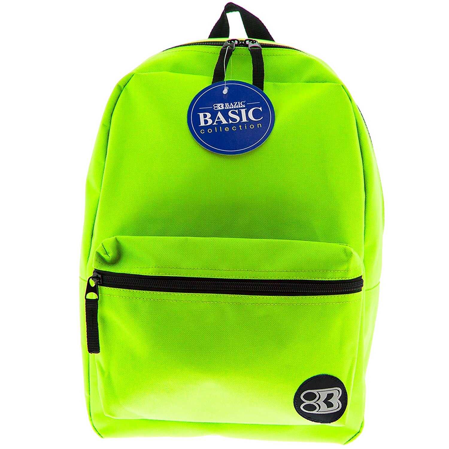 Bazic Basic 2-Piece Laptop Backpack Set, Medium, Lime Green, 2/Bundle (BAZ1034-2)