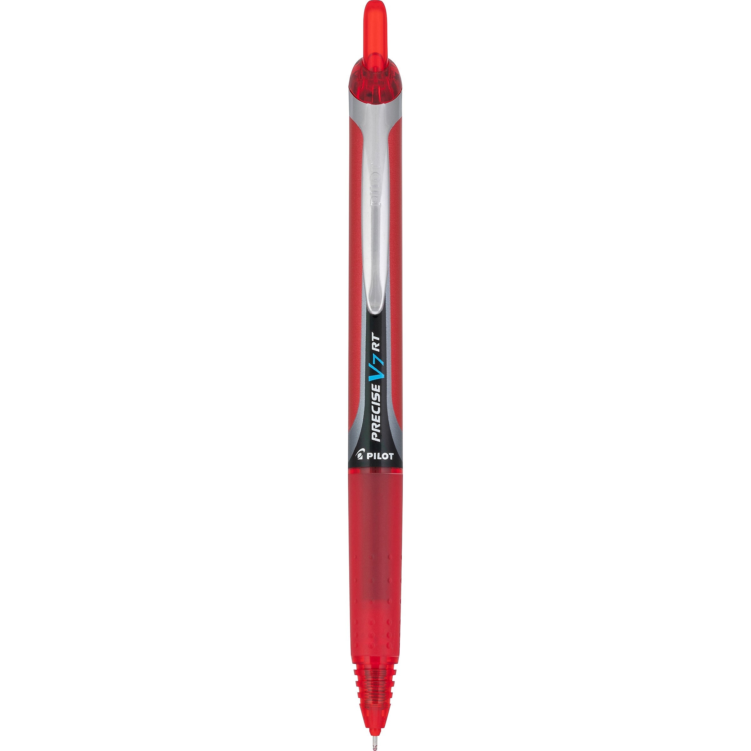 Pilot Precise V7 RT Retractable Rollerball Pens, Fine Point, Red Ink, Dozen (26069)
