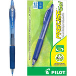 Pilot Precise Gel BeGreen Retractable Gel Pens, Fine Point, Blue Ink, Dozen (15002)
