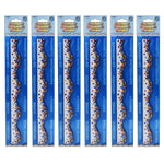 Ashley Productions Magnetic Scallop Border, Confetti, 12 Feet Per Pack, 6 Packs (ASH11421-6)