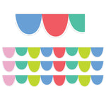 Creative Teaching Press Rainbow Drops Scalloped Border, 3" x 2', 24/Pack, 3 Packs/Bundle (CTP10427-3)