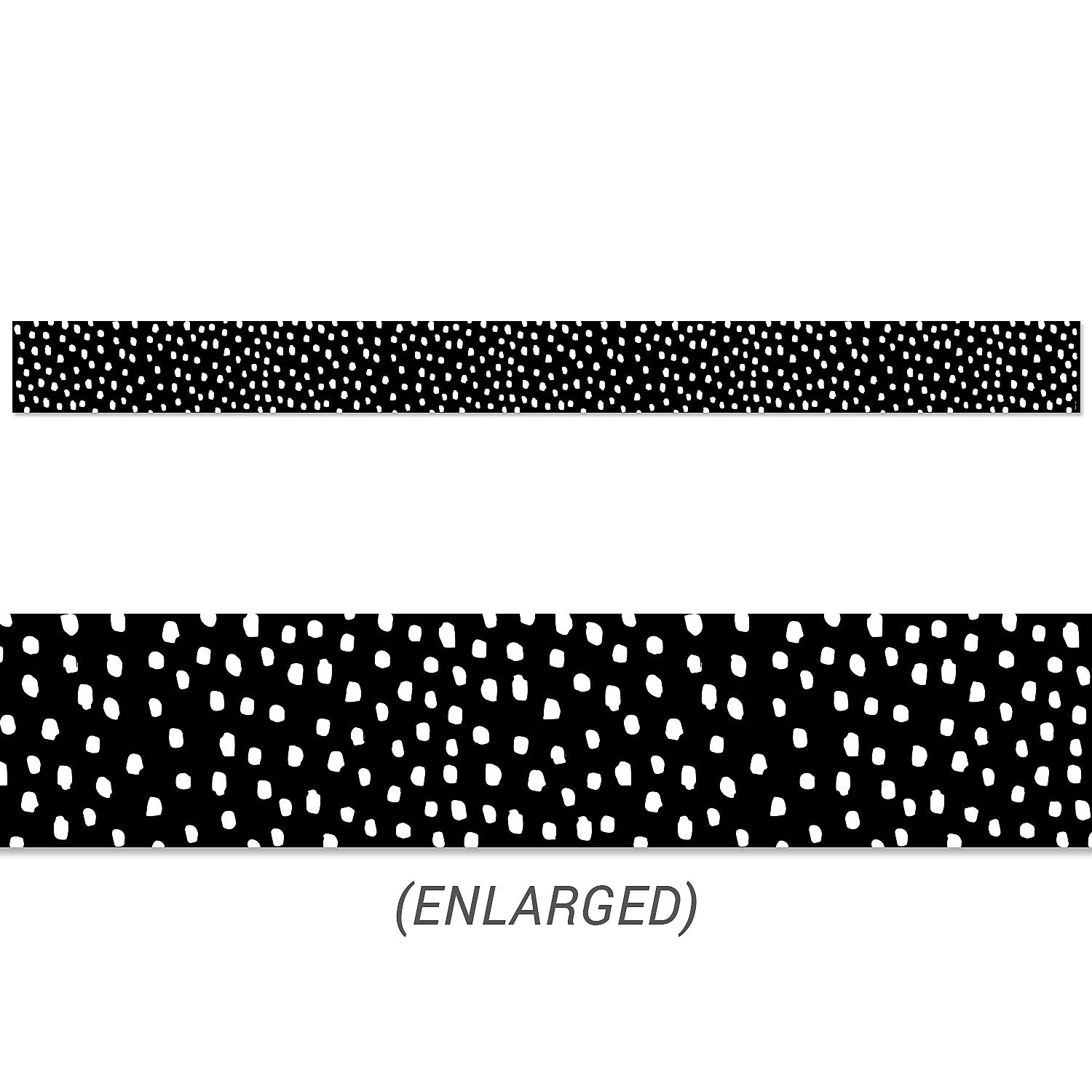 Creative Teaching Press® Straight Border, 3" x 144', Messy Dots on Black (CTP10452-3)