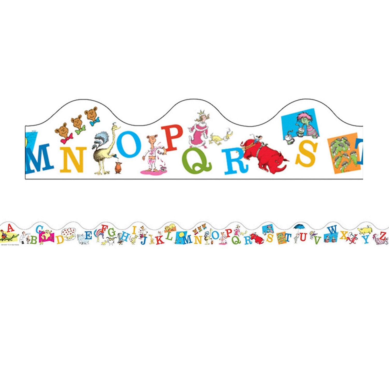 Eureka Dr. Seuss ABC Deco Trim, 37 Feet Per Pack, 6 Packs (EU-845019-6)