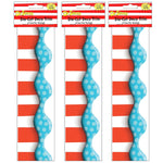 Eureka Dr. Seuss Dimensional Look Extra Wide Die Cut Deco Trim®, 37 Feet Per Pack, 3 Packs (EU-845146-3)