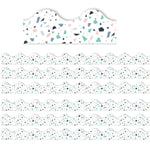 Eureka® Simply Sassy Scalloped Border, 2.25" x 222', White Terrazzo (EU-845317-6)