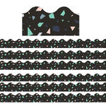Eureka Simply Sassy Black Terrazzo Deco Trim® Extra Wide Die Cut, 37 Feet Per Pack, 6 Packs (EU-845321-6)