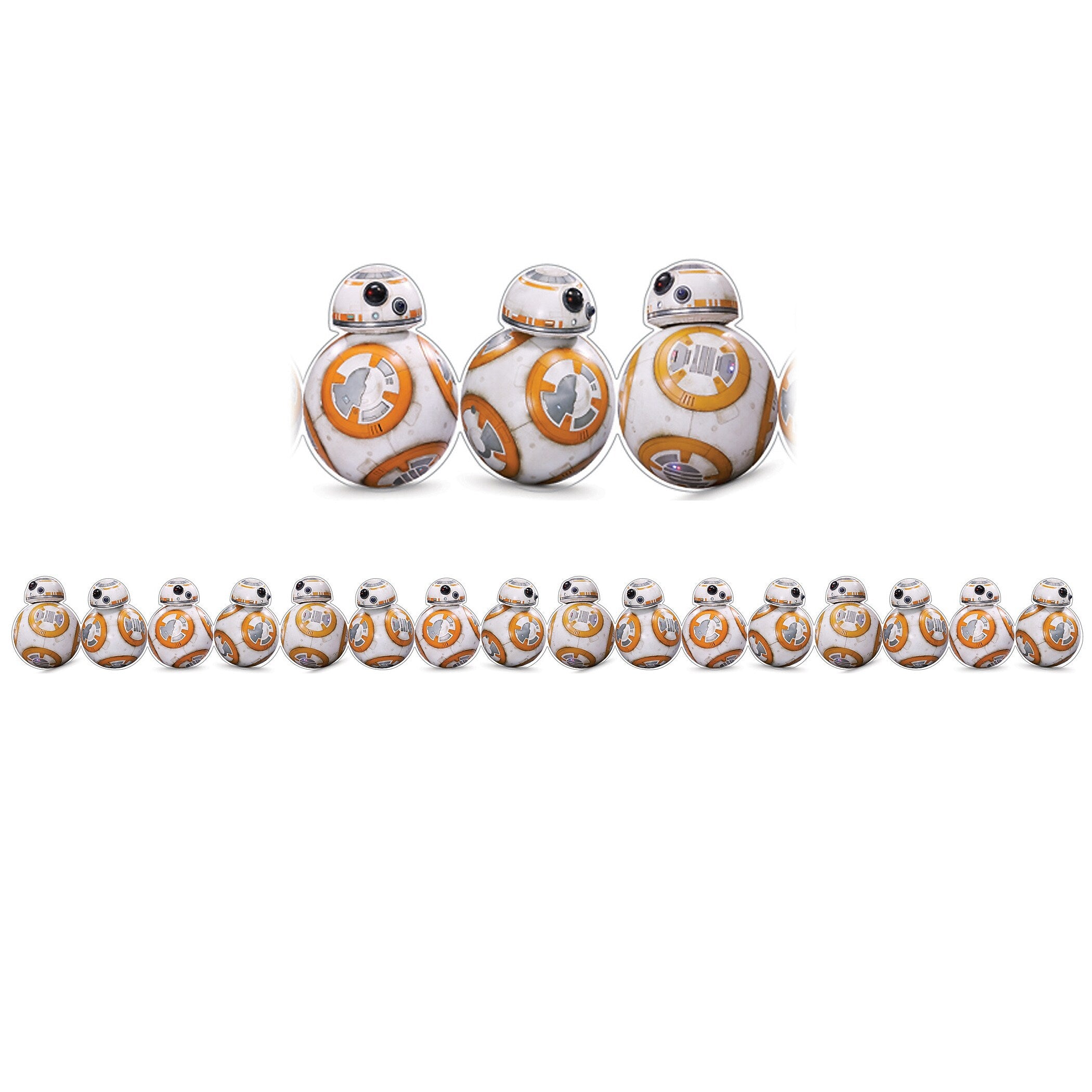 Eureka Star Wars™ BB-8 Extra Wide Die-Cut Deco Trim®, 37 Feet Per Pack, 3 Packs (EU-845384-3)