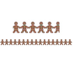 Hygloss Gingerbread Men Classroom Borders, 36 Feet Per Pack, 6 Packs (HYG33608-6)