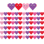 Hygloss Happy Hearts Die-Cut Classroom Border, 3" x 36', 6 Packs (HYG33618-6)