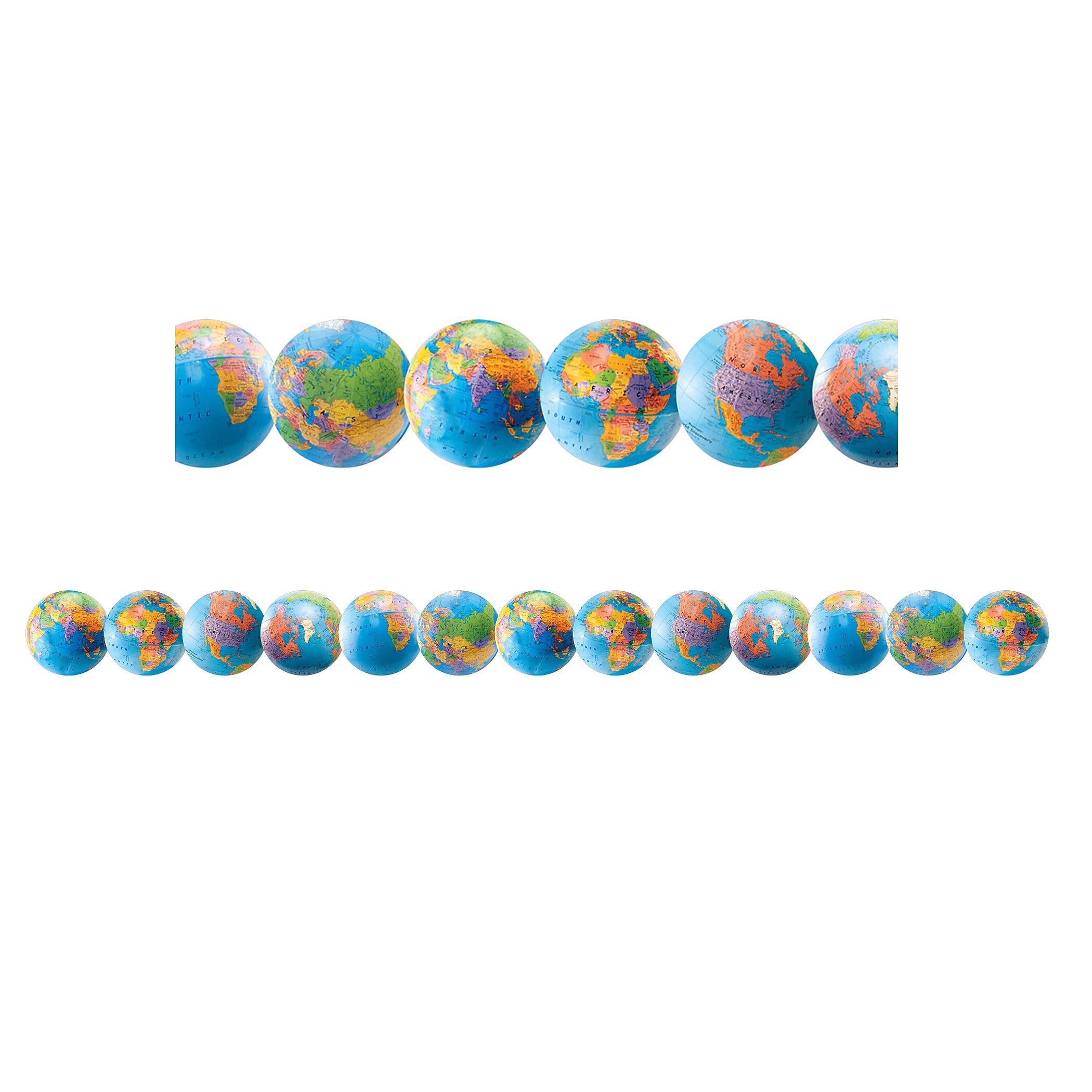 Hygloss Globes Border, 36 Feet Per Pack, 6 Packs (HYG33619-6)