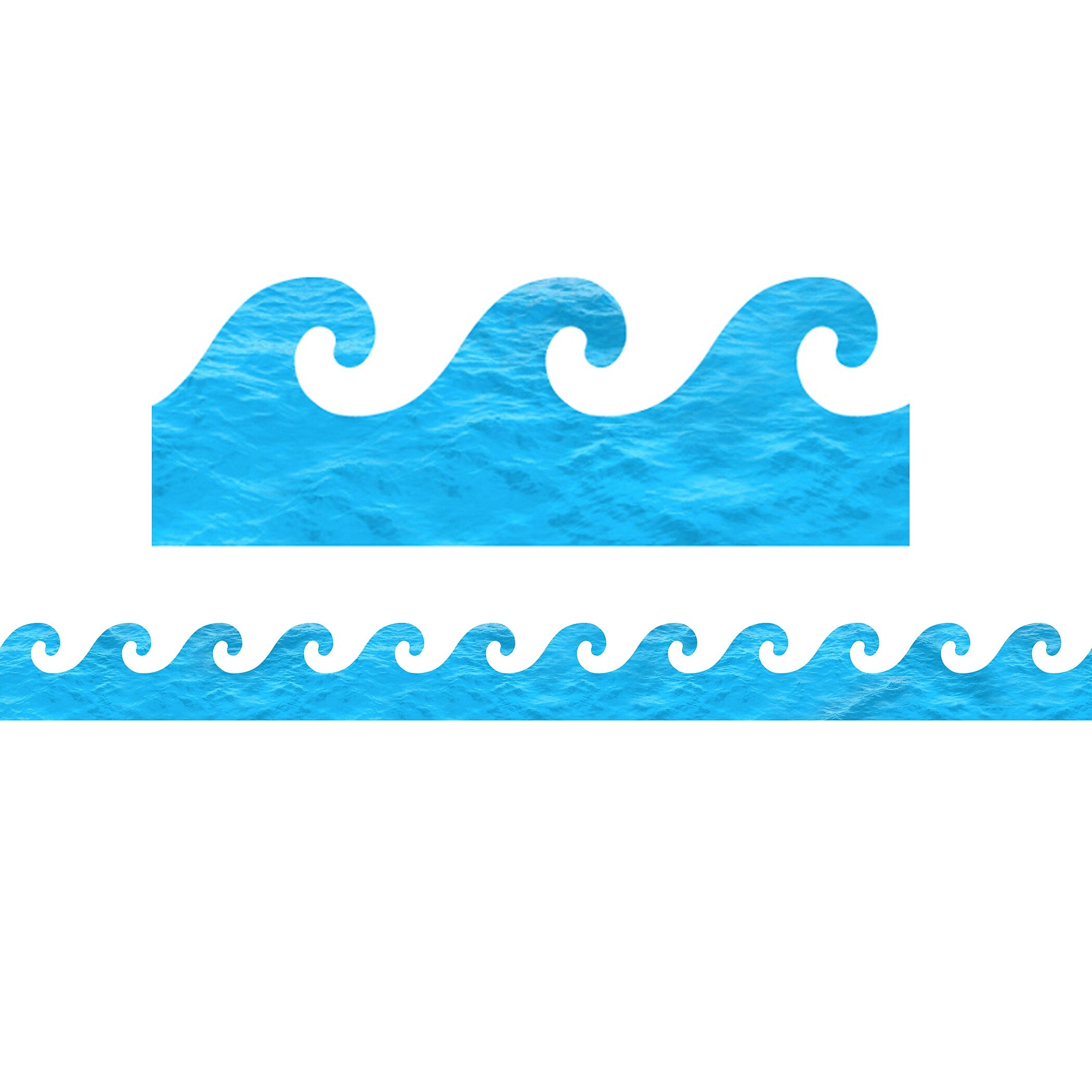 Hygloss Ocean Waves Border, 36 Feet Per Pack, 6 Packs (HYG33657-6)
