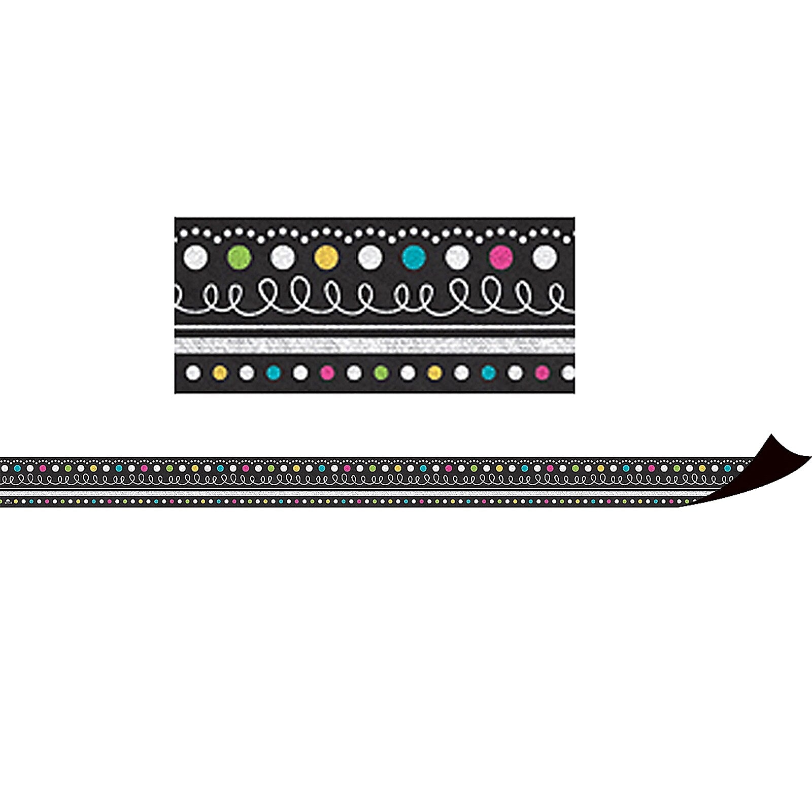 Teacher Created Resources Chalkboard Brights Magnetic Borders, 24 Feet Per Pack, 3 Packs (TCR77132-3)