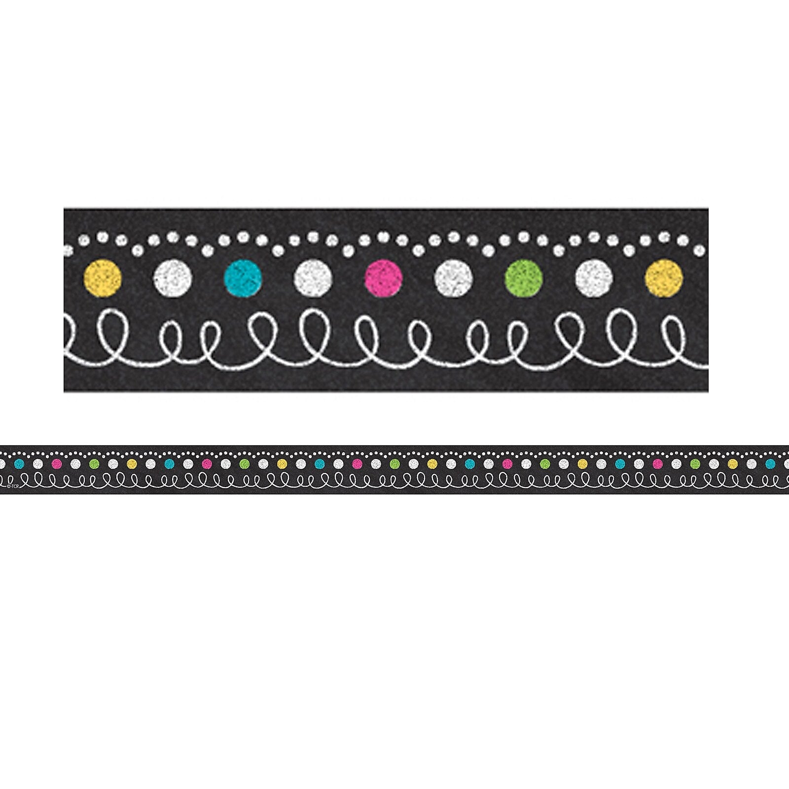 Teacher Created Resources Chalkboard Brights Magnetic Strips, 12 Feet Per Pack, 6 Packs (TCR77222-6)
