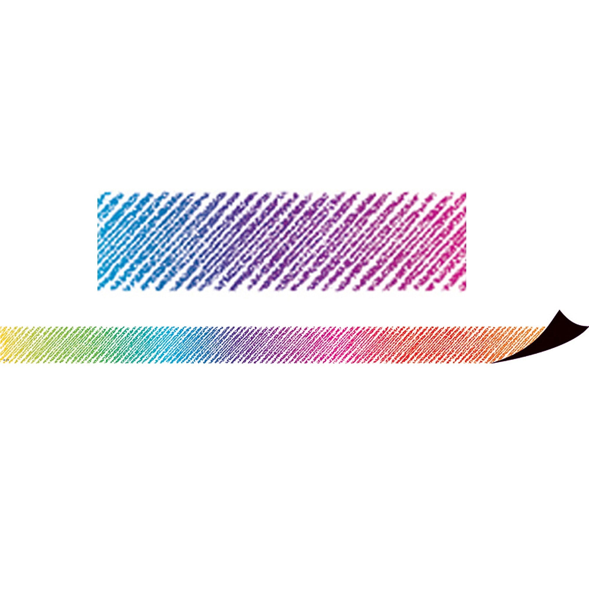 Teacher Created Resources Colorful Scribble Magnetic Border, 24 Feet Per Pack, 3 Packs (TCR77290-3)