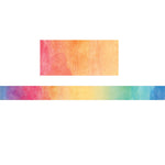 Teacher Created Resources Watercolor Straight Border Trim, 35 Feet Per Pack, 6 Packs (TCR8960-6)