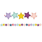 Teacher Created Resources Oh Happy Day Die-Cut Border, 2.75" x 210', Stars (TCR9089-6)