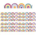 Teacher Created Resources Scalloped Border, 2.75" x 210', Oh Happy Day Rainbows (TCR9092-6)