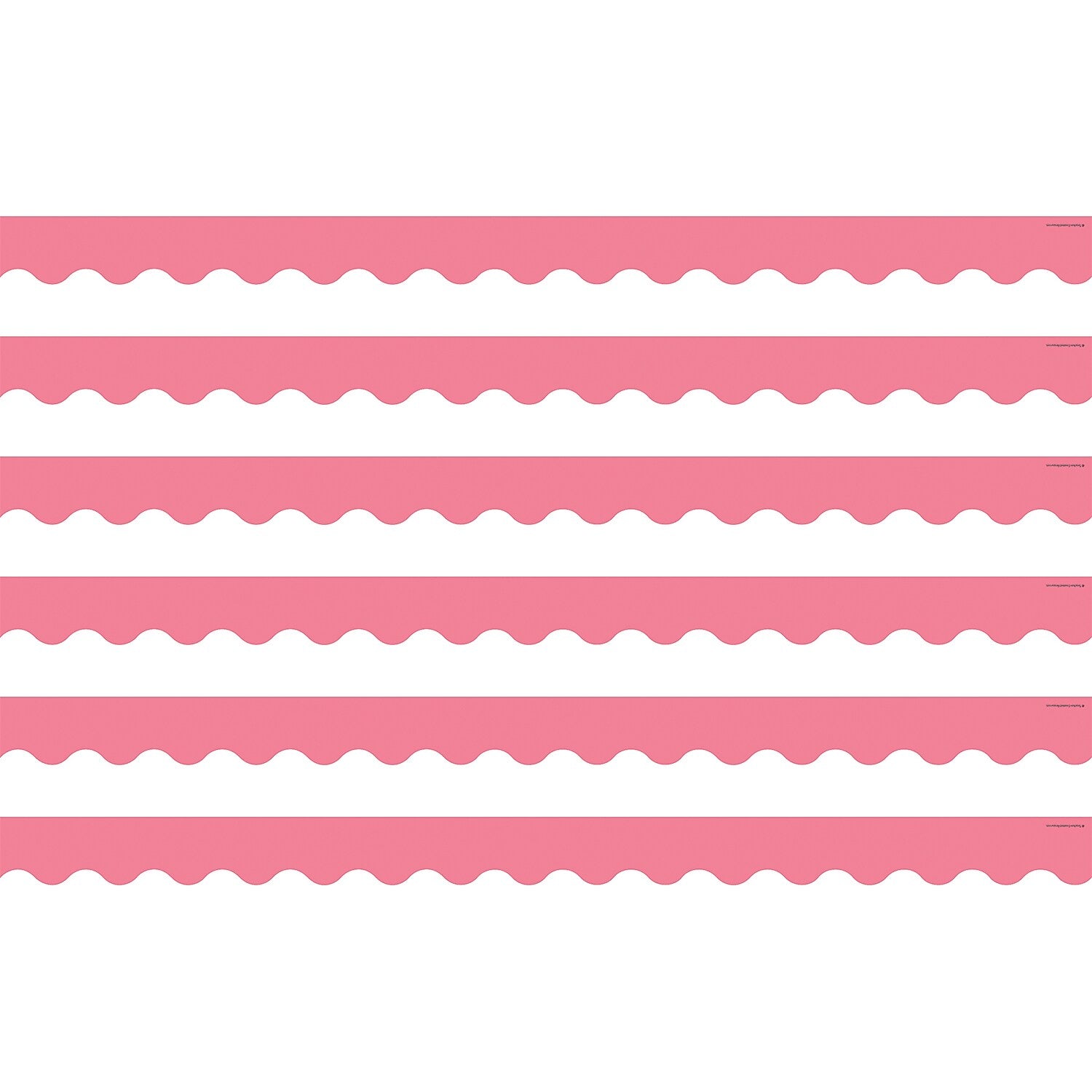Teacher Created Resources Light Pink Scalloped Border Trim, 35 Feet Per Pack, 6 Packs (TCR2147-6)