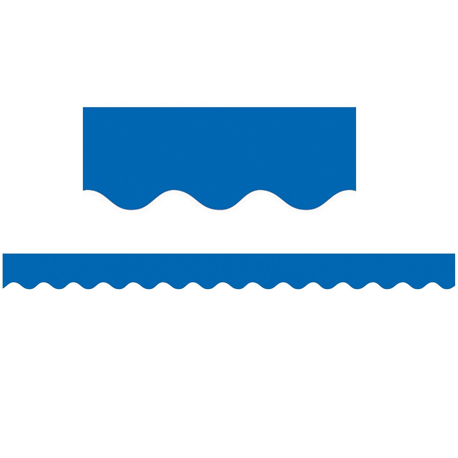 Teacher Created Resources Blue Scalloped Border Trim, 35 Feet Per Pack, 6 Packs (TCR4173-6)