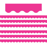 Teacher Created Resources Hot Pink Scalloped Border Trim, 35 Feet Per Pack, 6 Packs (TCR5582-6)