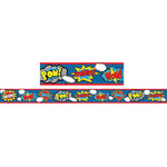 Teacher Created Resources Superhero Straight Border Trim, 35 Feet Per Pack, 6 Packs (TCR5586-6)