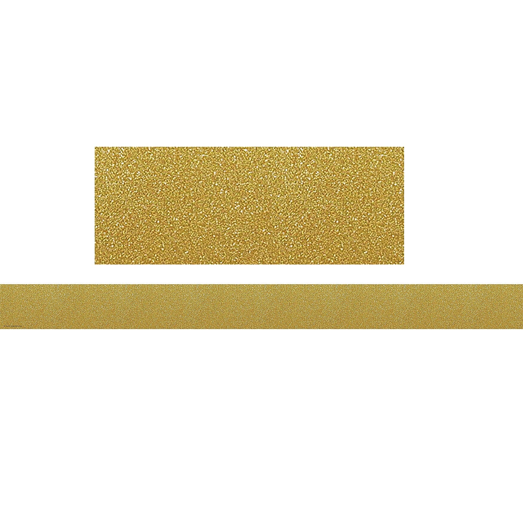 Teacher Created Resources Confetti Gold Straight Border Trim, 35 Feet Per Pack, 6 Packs (TCR5627-6)